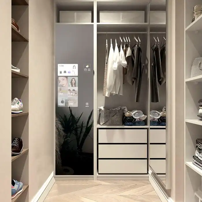 Space-Saving Wall-Mounted Smart Mirror TV for Boutique Hotel Renovation Projects